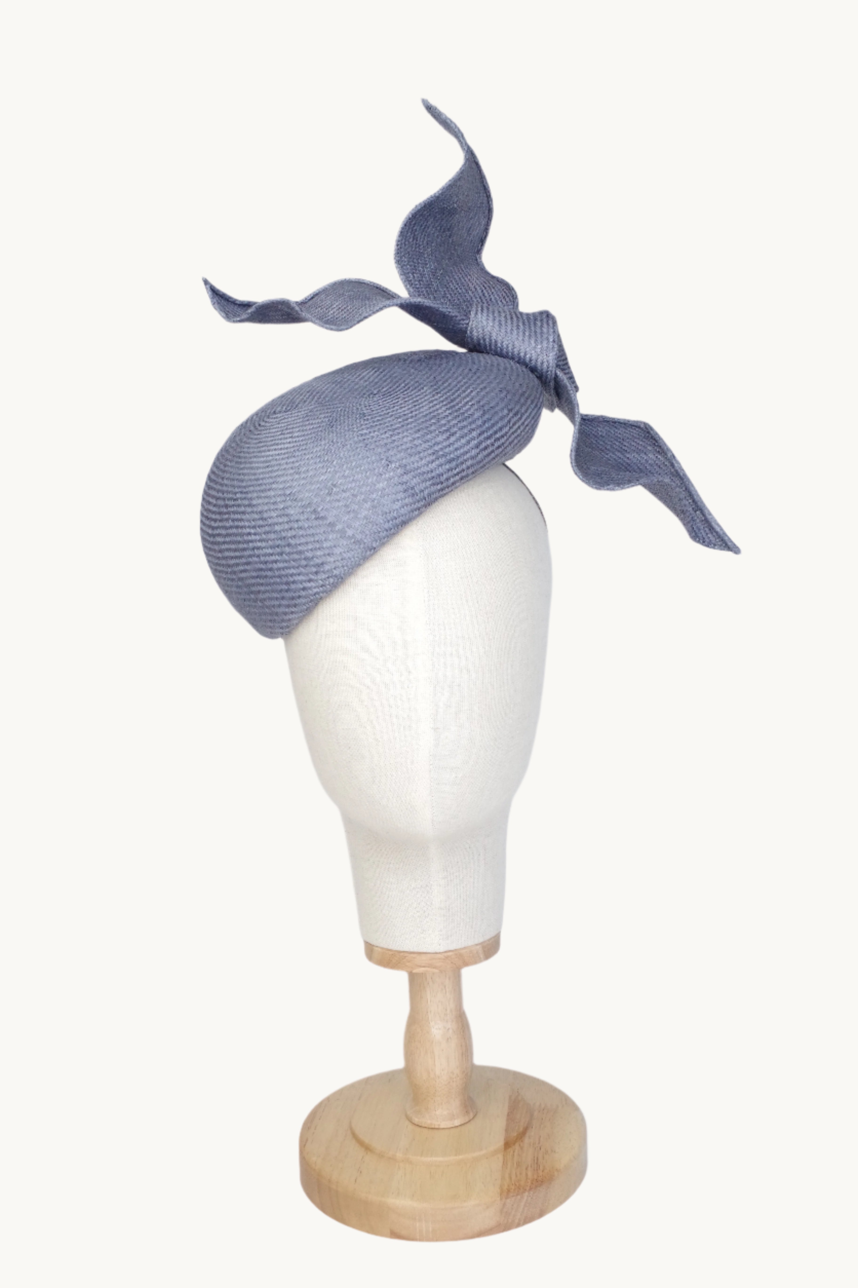 Sinamay blue fascinator