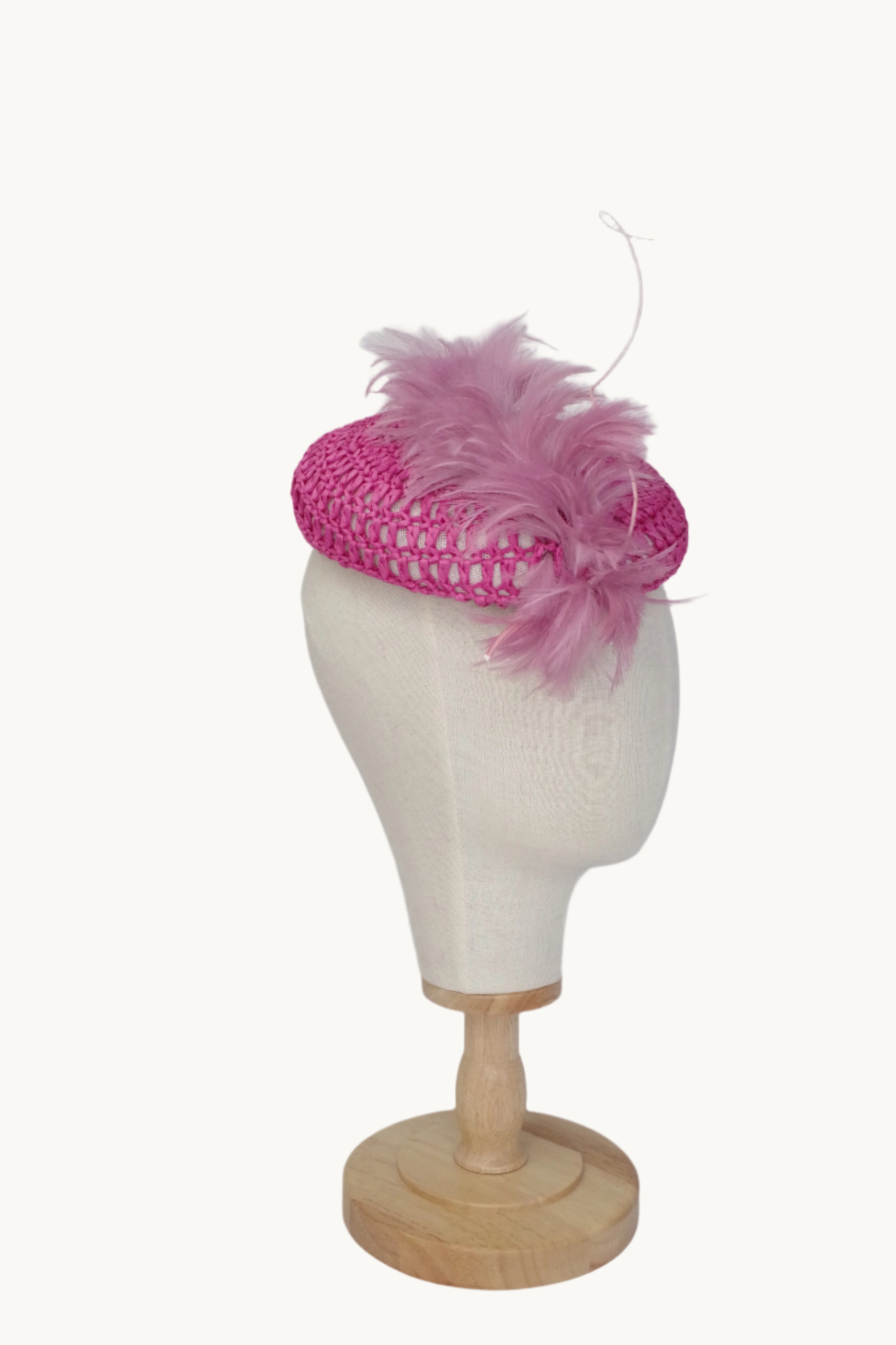 Crochet fascinator hat
