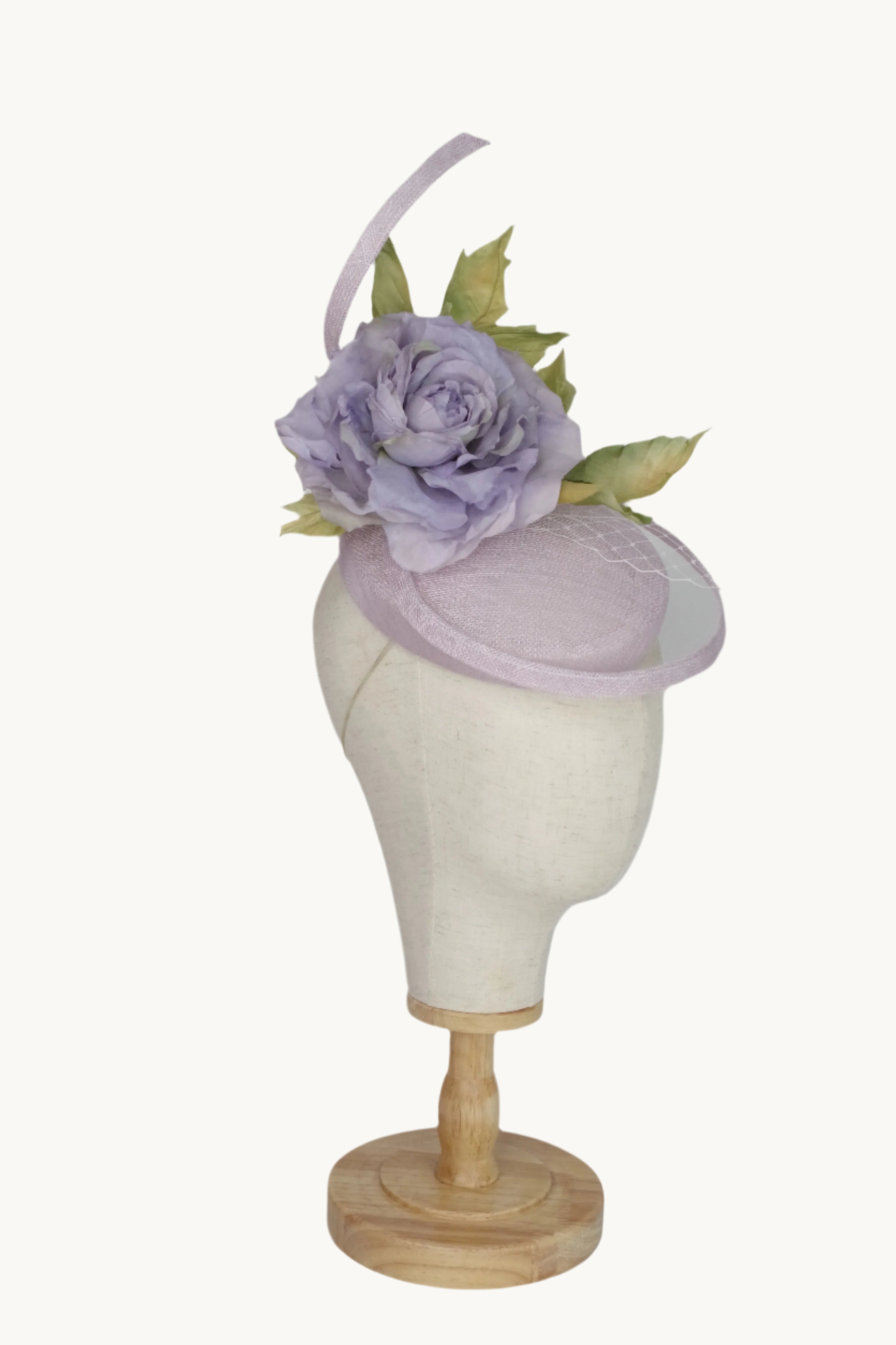 Lavender cocktail hat