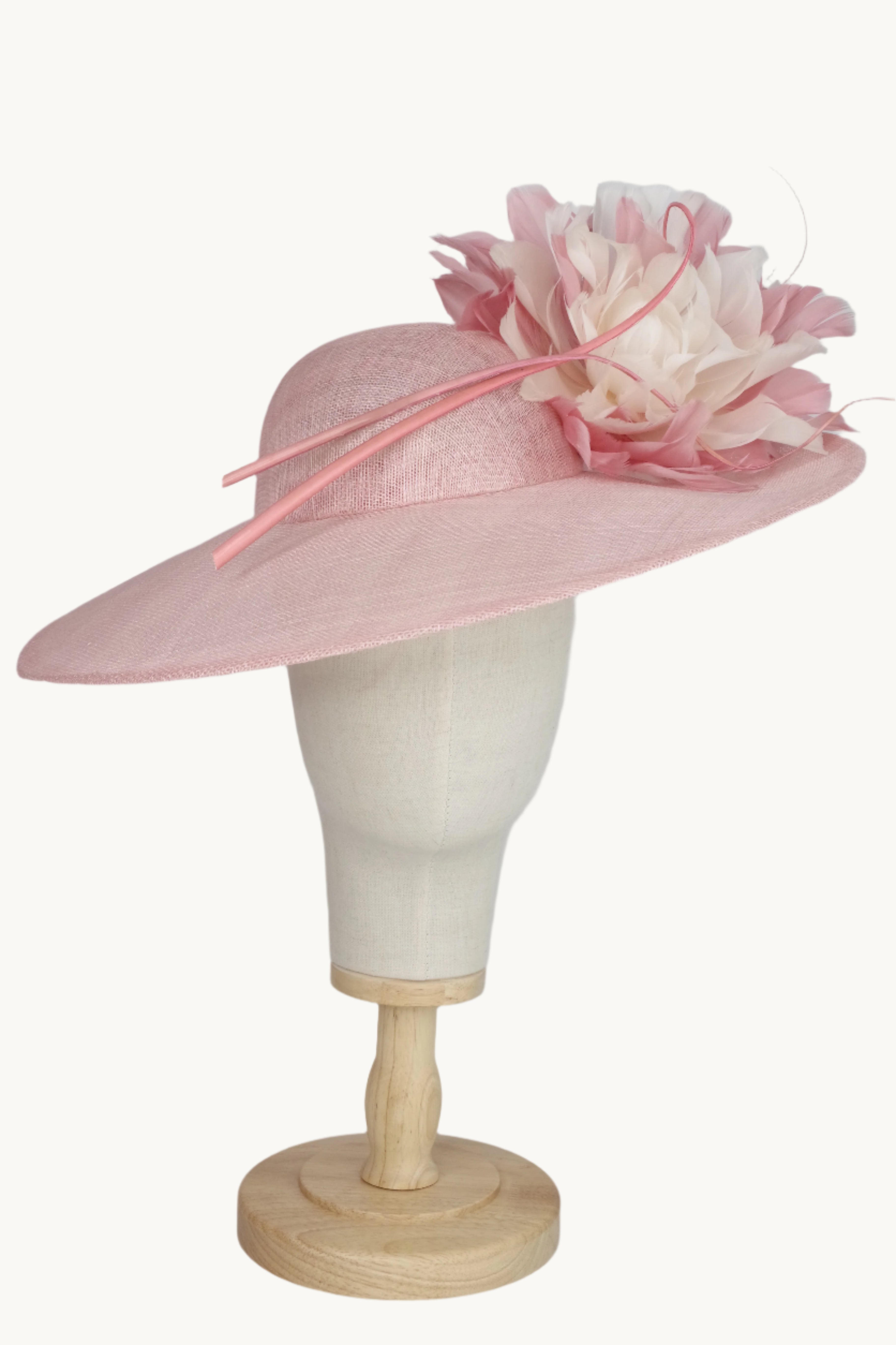 Large Pink Sinamay Hat