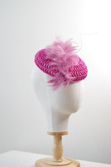 Crocheted fascinator hat