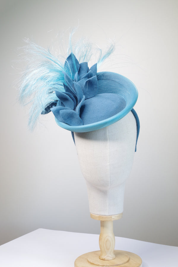 Handmade Teal Fascinator