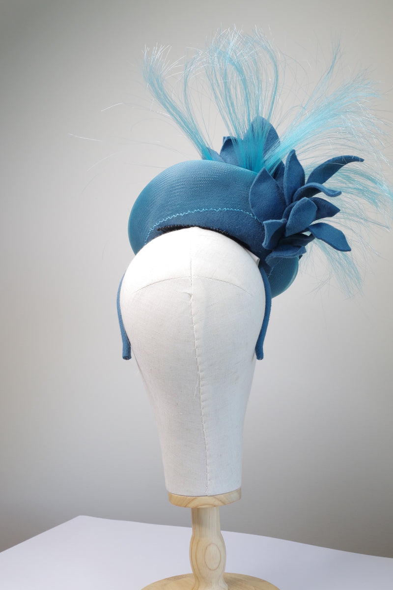 Handmade Teal Fascinator