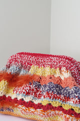 Handmade Oversized Crochet Clutch – Multicolour Cotton