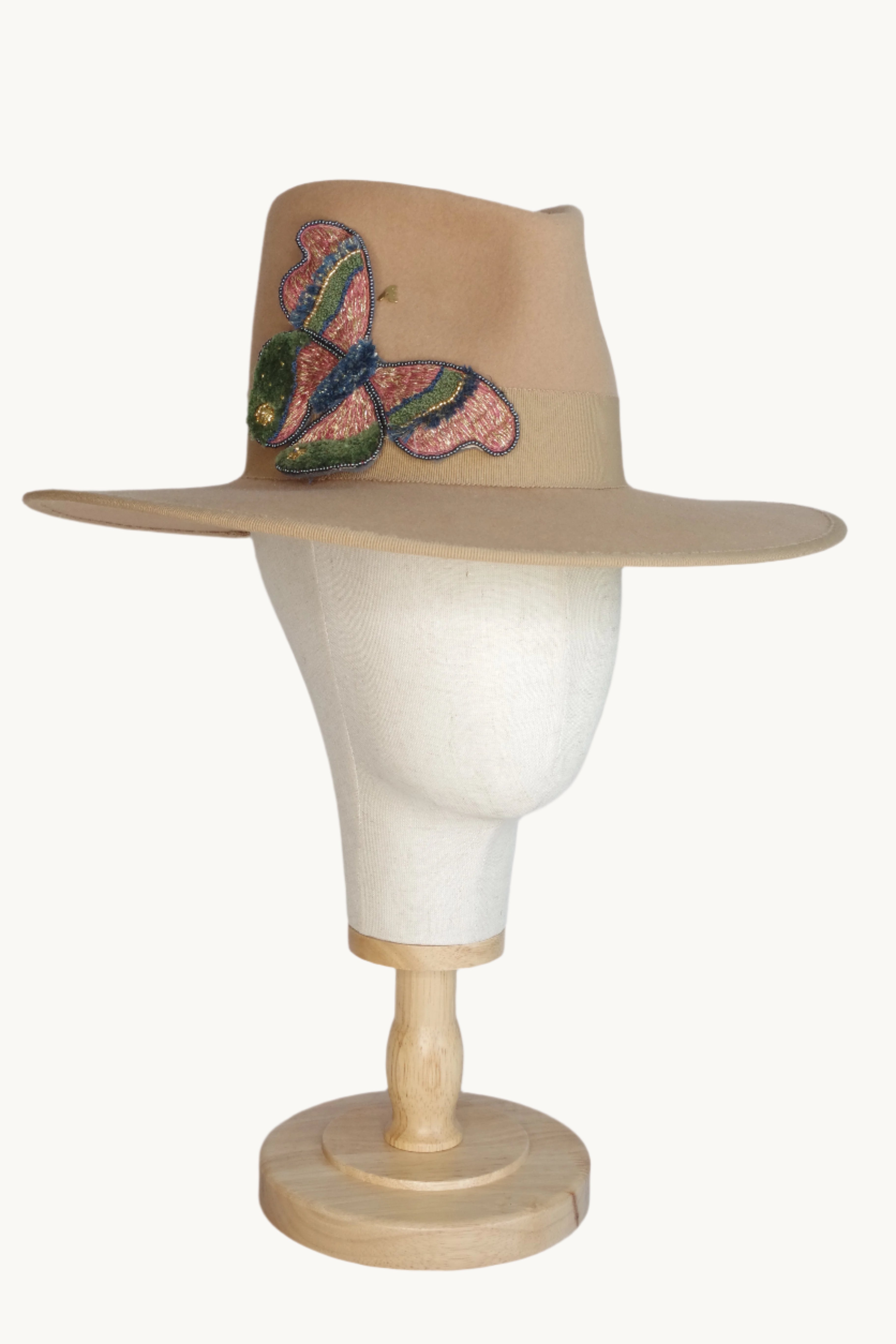 Fedora with a striking brooch