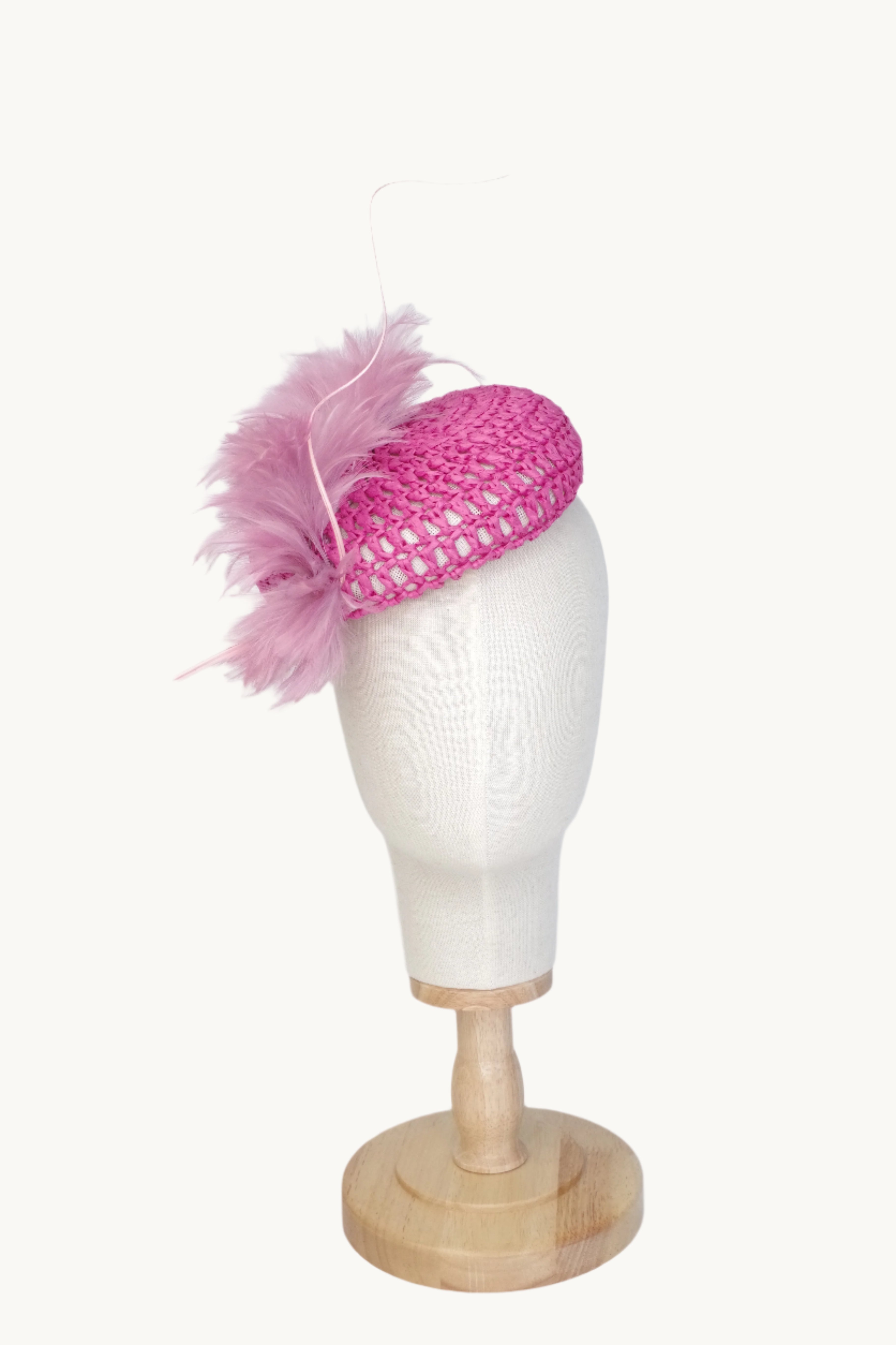 Crochet fascinator hat