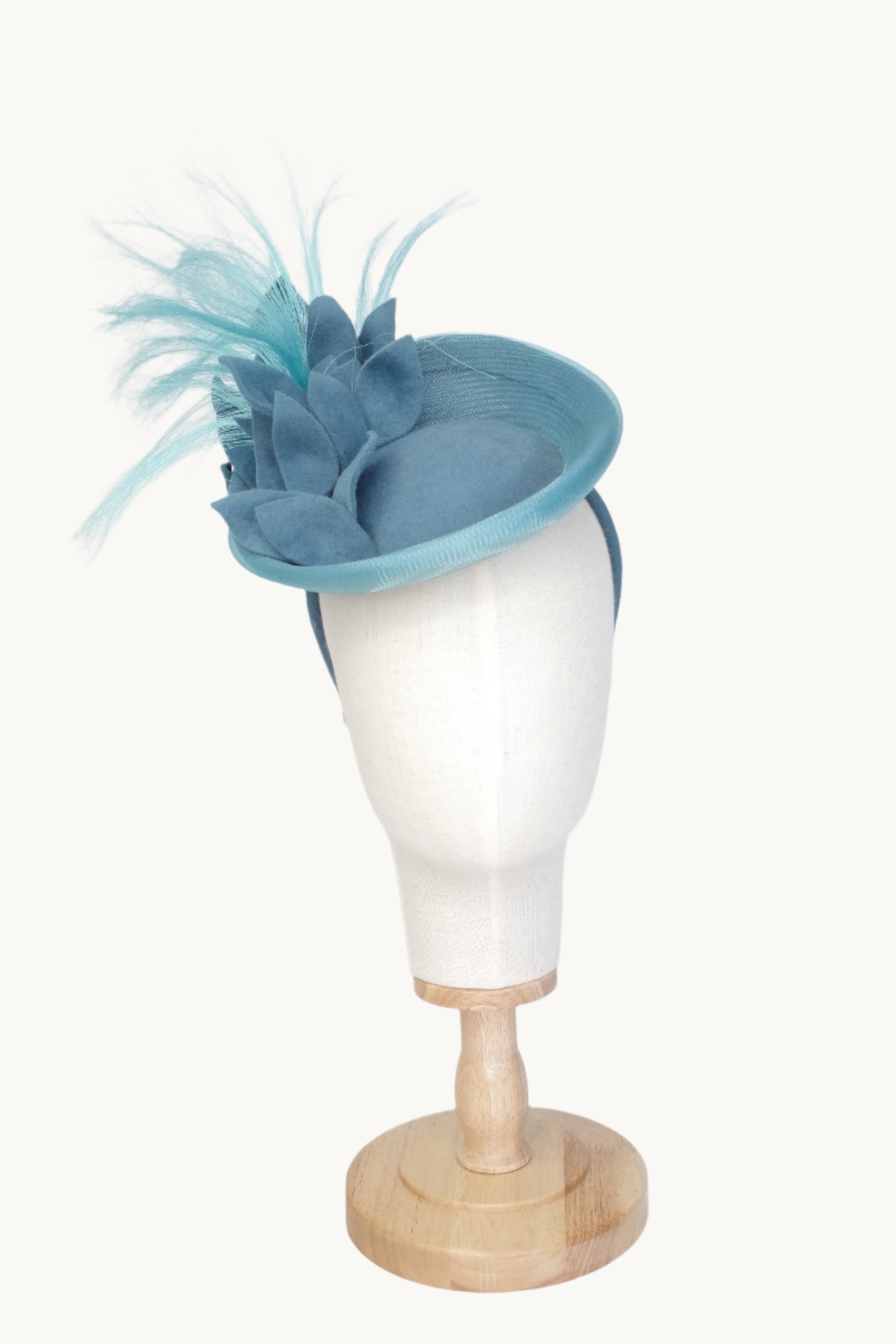 Handmade Teal Fascinator